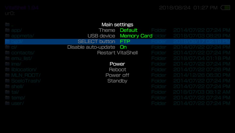 vitashell使用教學